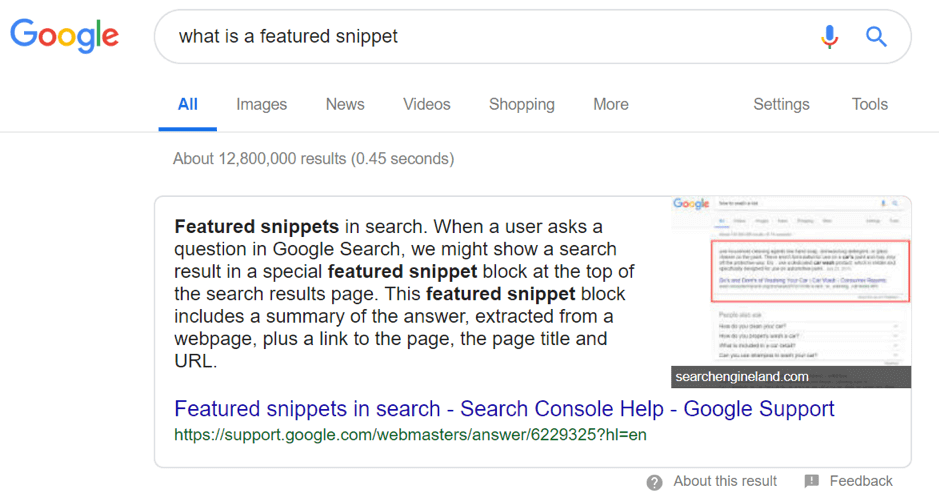 What-is-a-featured-snippet